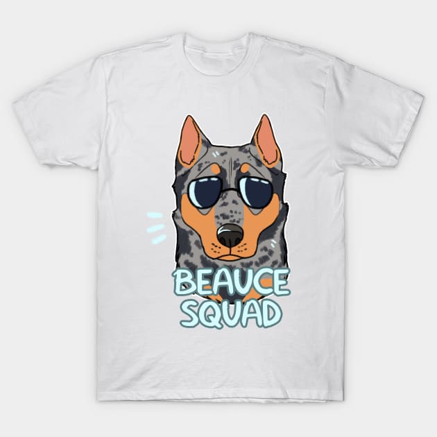 BEAUCERON SQUAD (merle cropped) T-Shirt by mexicanine